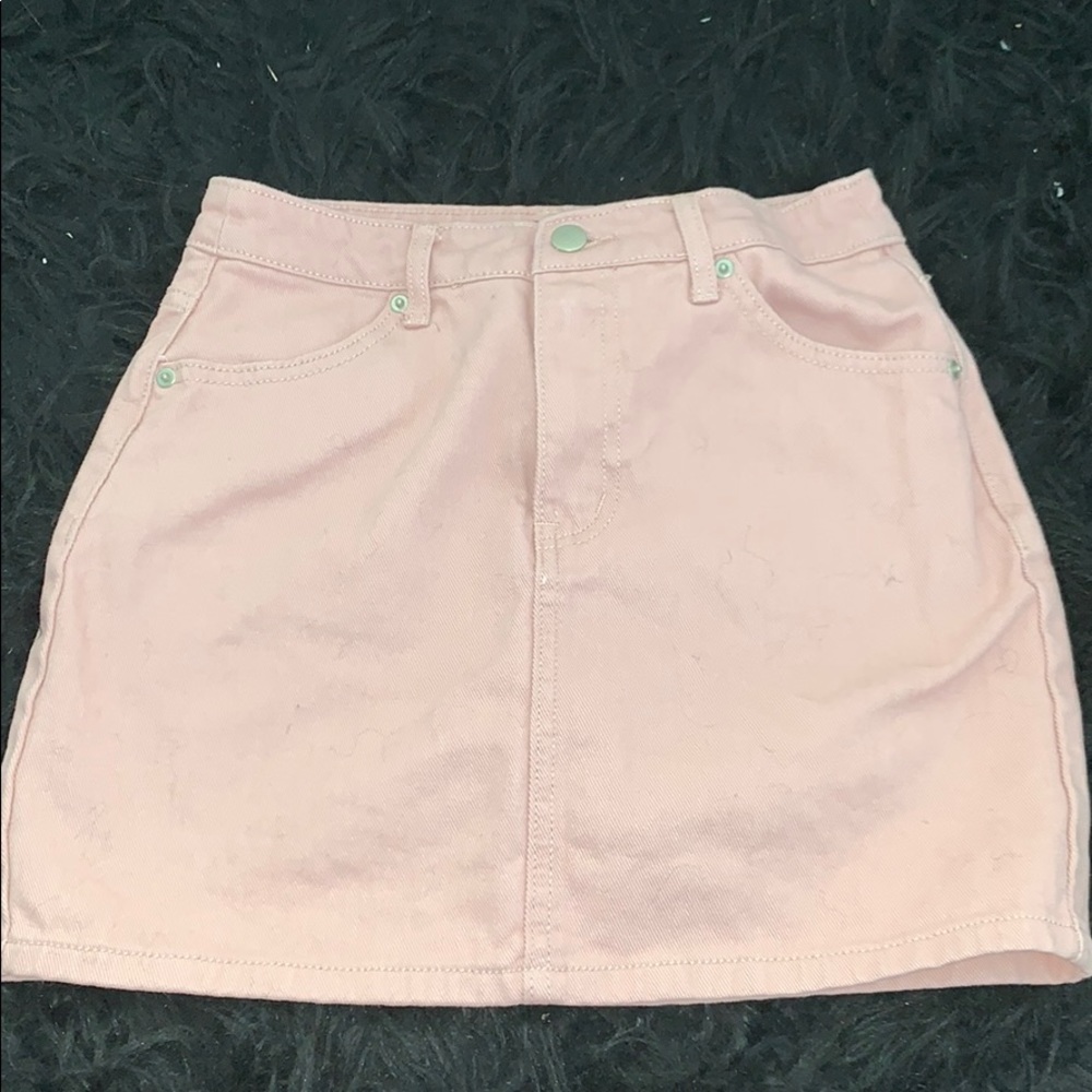 forever 21 blush pink skirt